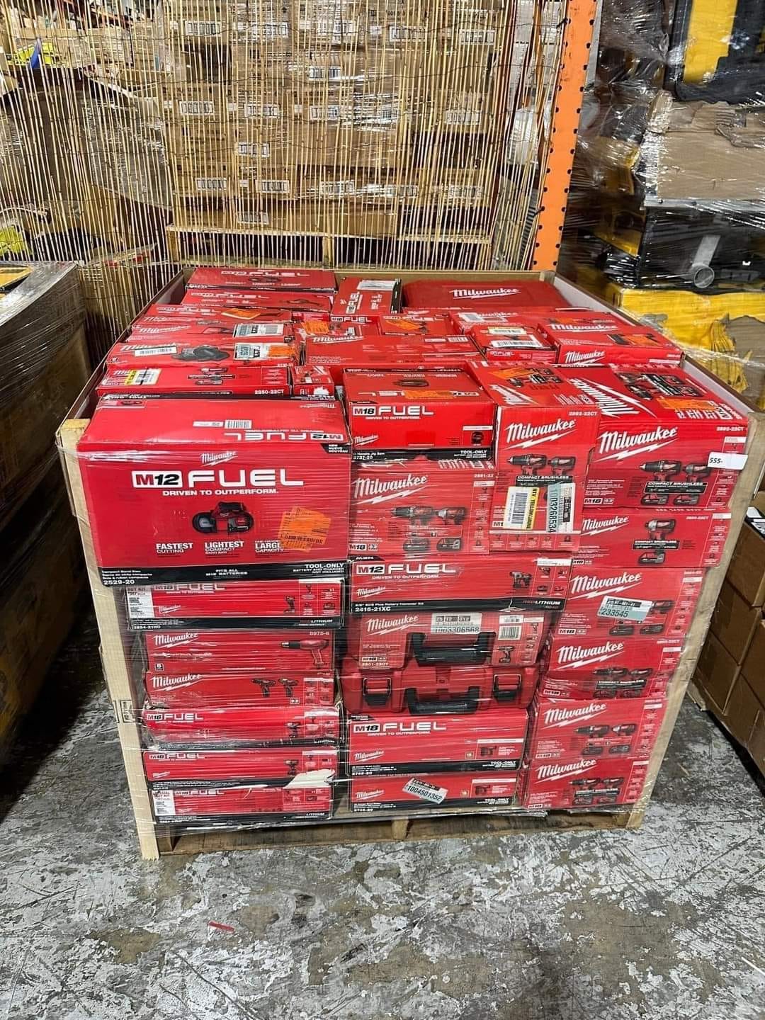 Milwaukee Tools Liquidation Pallet